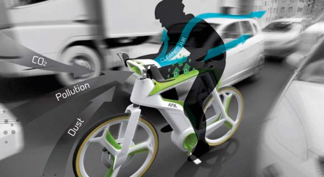 Bicicleta que purifica el aire