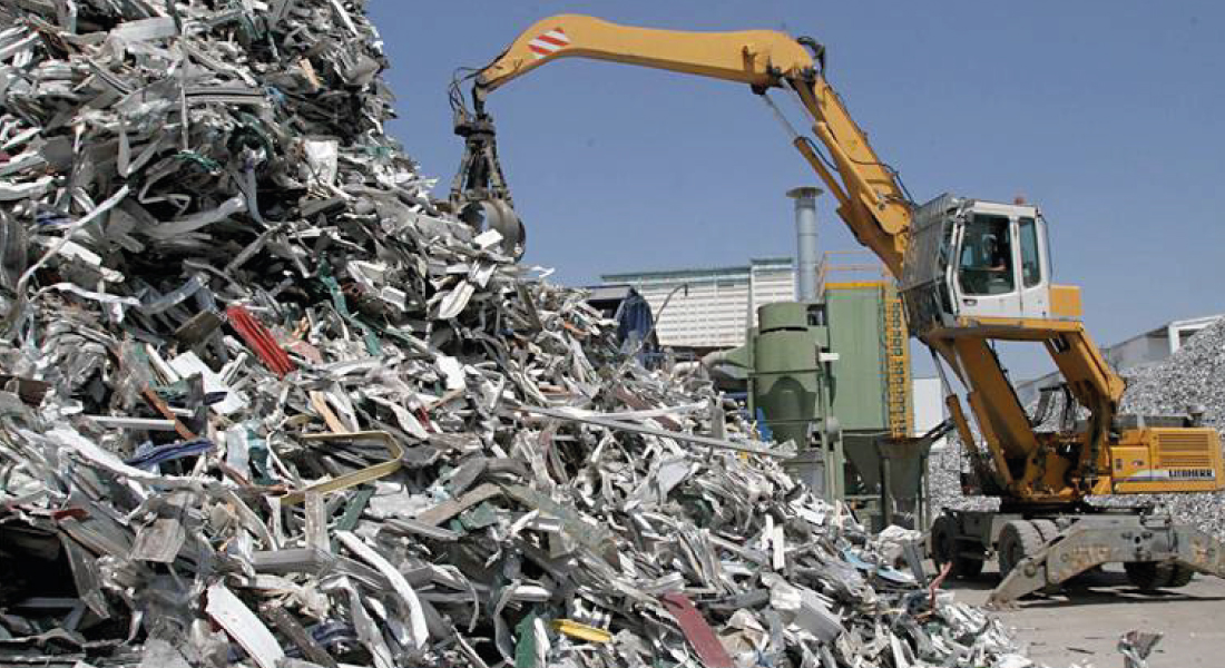 Reciclaje de chatarra, grua para reciclar scrap