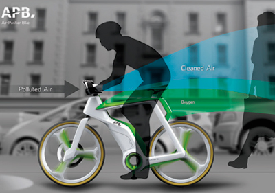 Bicicleta que purifica el aire