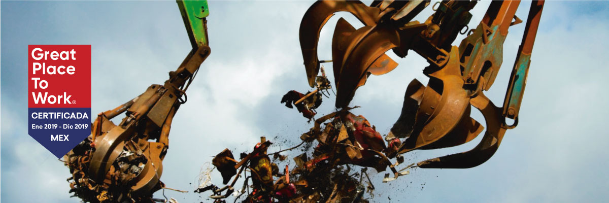 Grua con pinza para chatarra, garra para chatarra, Servicios de reciclaje Industrial