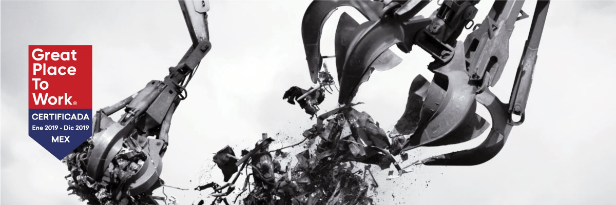 Grua con pinza para chatarra, garra para chatarra, Servicios de reciclaje Industrial