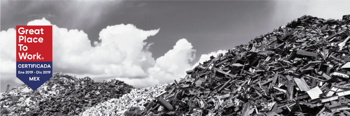 Ferrous and non ferrous metals, scrap yard