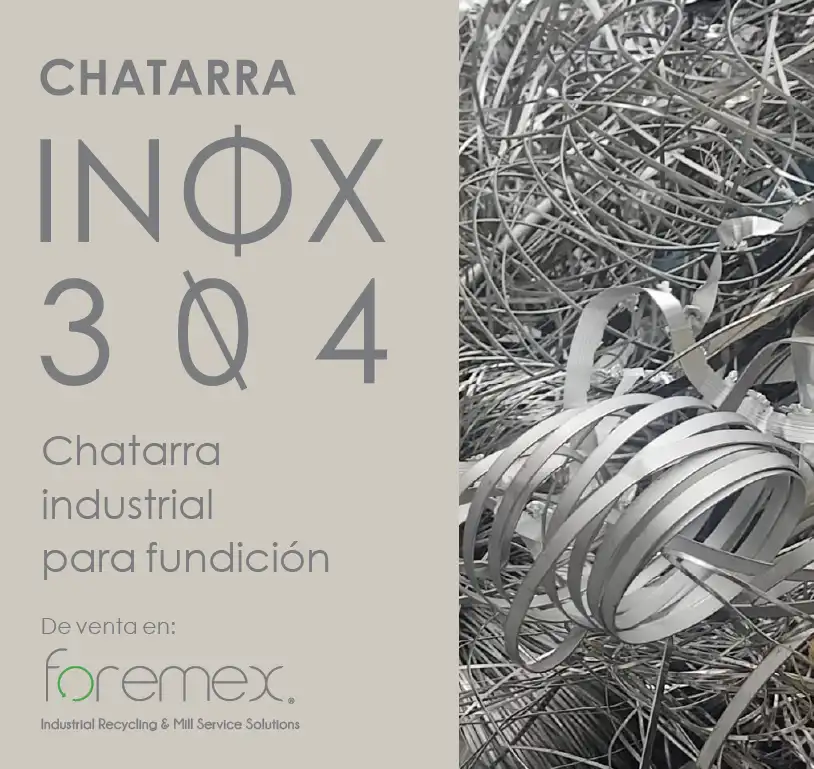 Chatarra de Acero Inoxidable 304