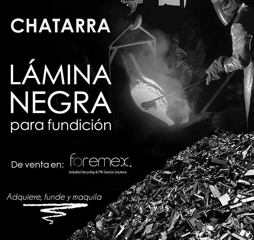chatarra de lámina negra